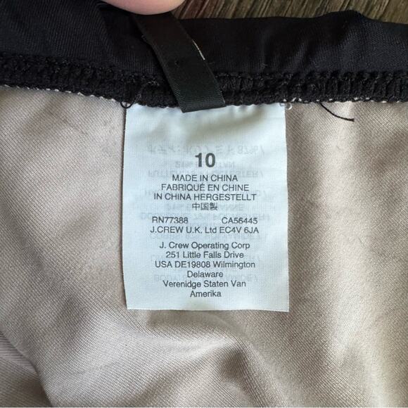 J. Crew Scalloped Ruffle One-Shoulder One Piece Swimsuit in Black 10 - Picture 5 of 9